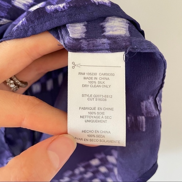 Equipment Ultramarine 100% Silk Shirt Dress - Picture 6 of 8